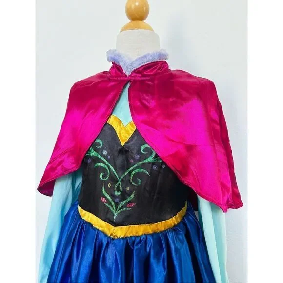 Disney Girls Kids 8 Anna Frozen Halloween Costume - Picture 3 of 9
